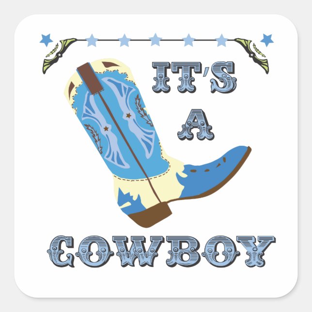 C'est un autocollant de cowboy (Devant)