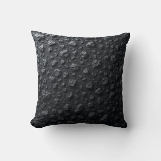 C'est un coussin coussin pour motif en pierre noir