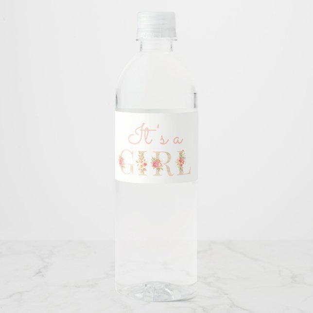 C'est un Étiquette de bouteille d'eau pour filles (Devant)