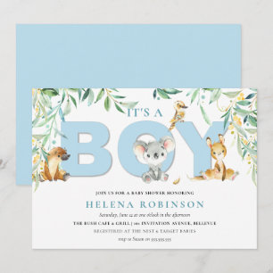C'est un garçon Bush bébé Baby Shower Invitations