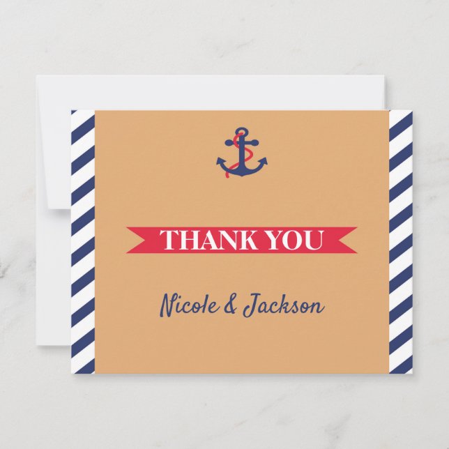 C'est un garçon Carte de remerciement (Devant)