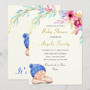 C'est un garçon Invitation de Baby Shower pour un