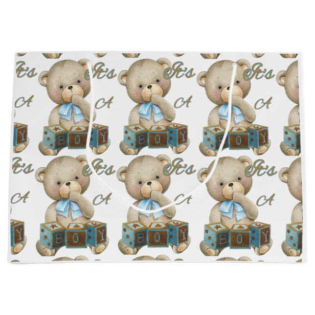 C'est un grand sac cadeau garçon (Devant)