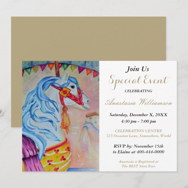 C'EST UN INVITATION DE FÊTE DE GARÇON (Devant / Derrière)
