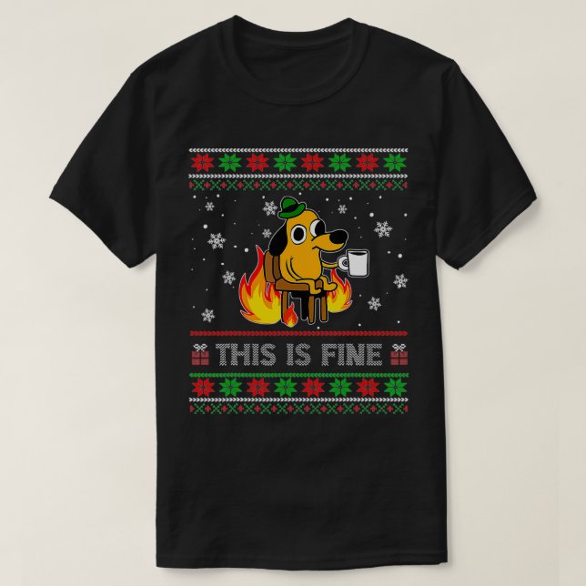 C'Est Un Mème De Chien Faux Drôle Chaud Sweat De N (Design devant)