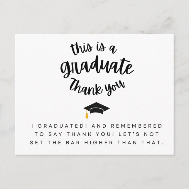 C'est un Merci diplômé amusant carte de diplôme (Devant)