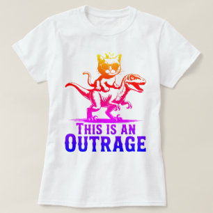 C'est un outrage T-shirt de dinosaure chevauché pa