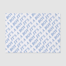 C'est un papier de soie de soie de GARÇON (bleu)