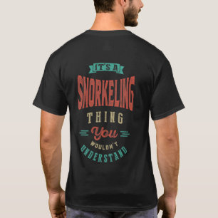 C'est un truc de snorkeling T-shirt