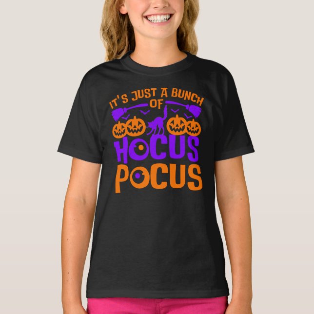 C'est une bande de T-shirt Halloween Hocus Pocus (Devant)