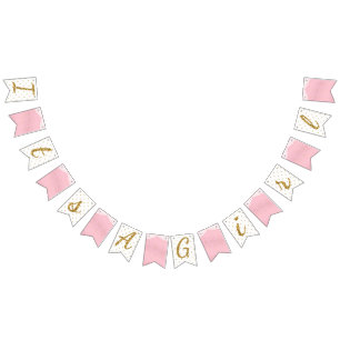 C'est une bannière de baby shower de fille
