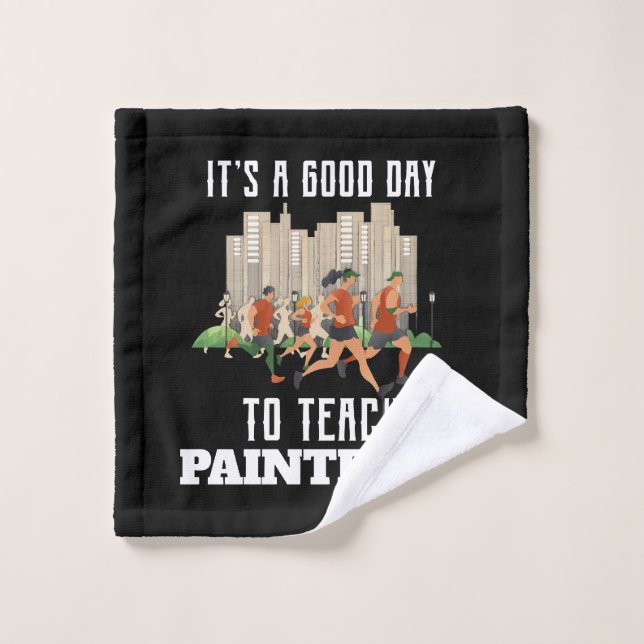 C'est une bonne journée pour apprendre le Paintbal (Gant de toilette)