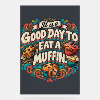 C'est une bonne journée pour manger un muffin