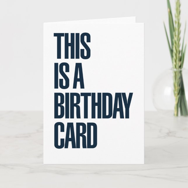 C'EST UNE CARTE D'ANNIVERSAIRE (Devant)