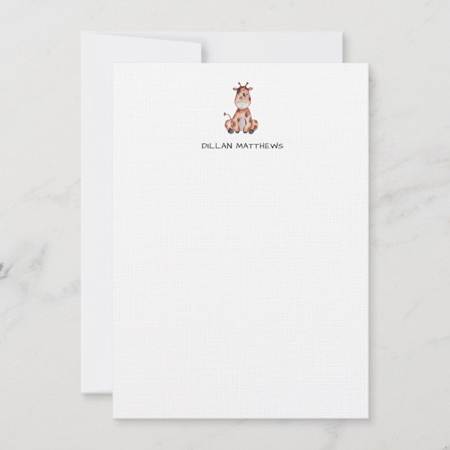 C'est une carte de billet Giraffe (Devant)