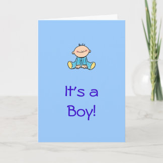C'est une carte de dessin pour bébé garçon