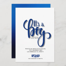 C'est une carte Faire-part garçon