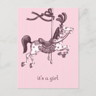 C'est une carte postale de Cheval de Carrousel