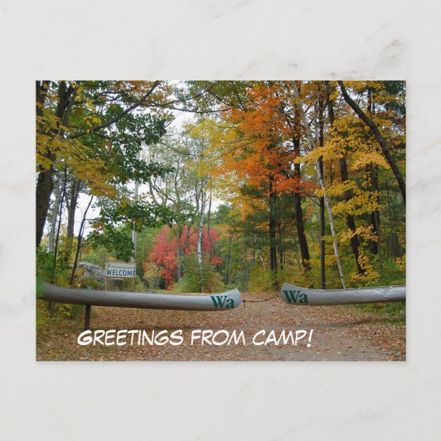C'est une carte postale du camp ! (Devant)