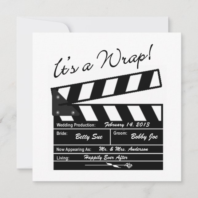C'est une enveloppe - Merci de photo de mariage de (Devant)