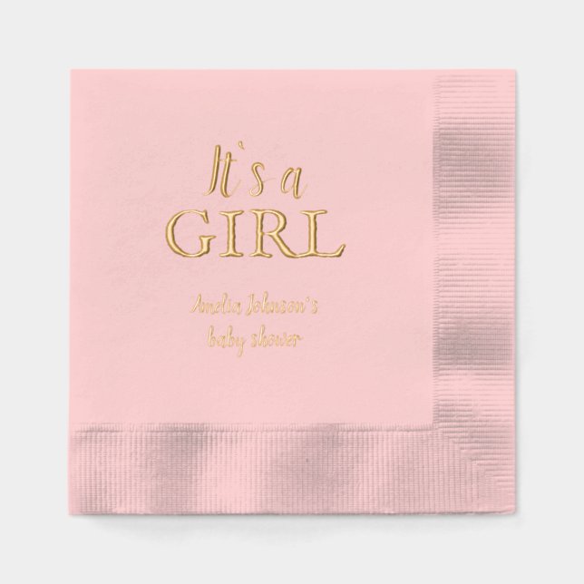 C'est une Fille Baby shower Bébé Genre Reveal Part (Recto)