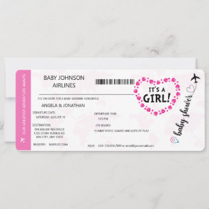 C'est une fille bébé fille douche Invitation