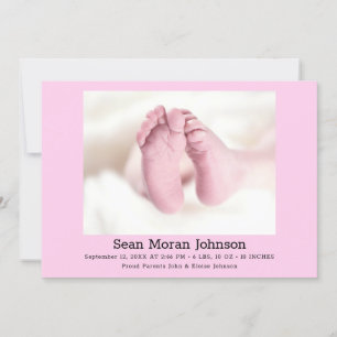 C'est une fille Faire-part de naissance Stork