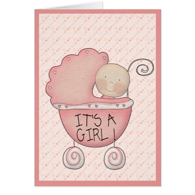 C'est une fille ! Porte bébé rose Photo (Devant)