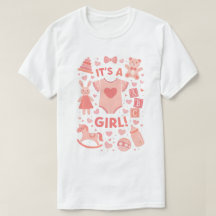 C'est une fille - T-Shirt pour femmes moderne pour