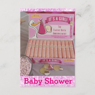 C'est une invitation à la douche pour bébés filles