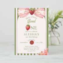 C'est une invitation d'anniversaire Berry Sweet On