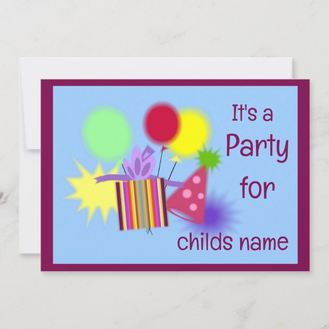 C'est une invitation de fête (Devant)