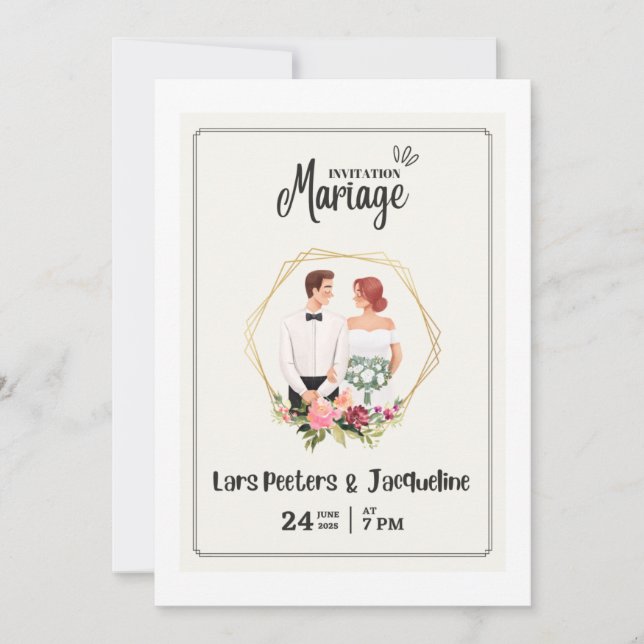 C'est une invitation de mariage  (Devant)