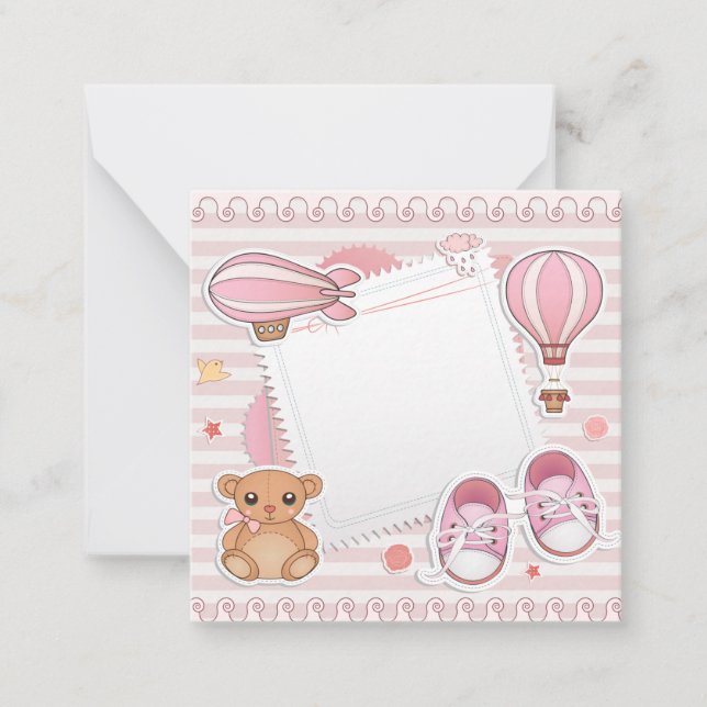 C'est une invitation fille/Baby shower (Devant)
