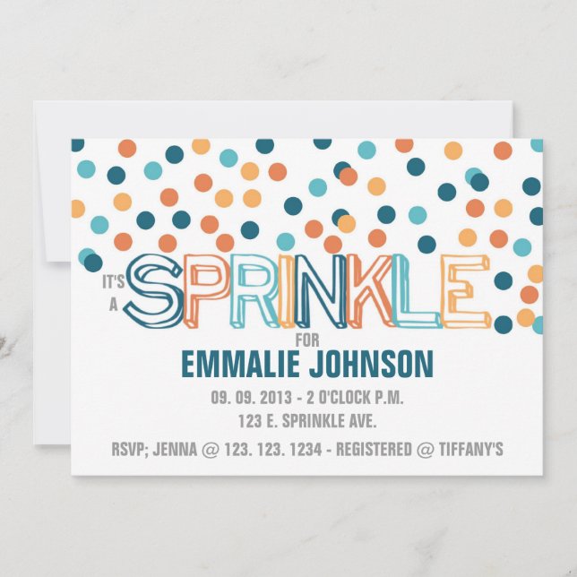 C'EST UNE INVITATION SPRINKLE (Devant)