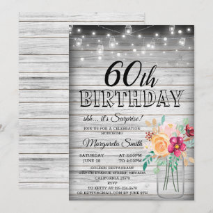 C'est une invitation surprise à la fête du 60ème a