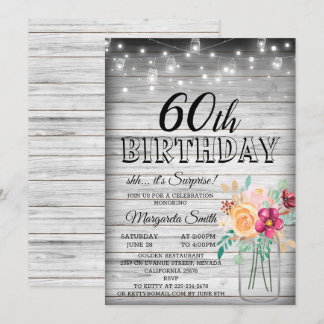 C'est une invitation surprise à la fête du 60ème a