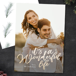 C'est une merveilleuse carte photo de Noël