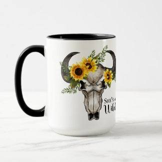 "C'est une sauvageonne" avec tasse à café Crâne/To