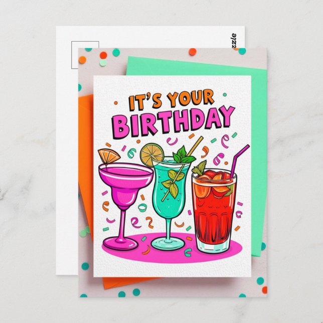 C'est votre Cartes postales d'anniversaire (Devant / Derrière)