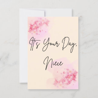 C'est votre jour, la carte d'anniversaire minime n