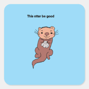 Cet autocollant de loutre est bon