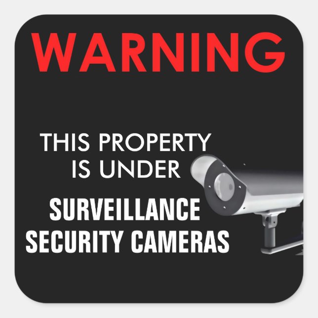 CET ÉTABLISSEMENT EST SOUS SURVEILLANCE STICKER (Devant)