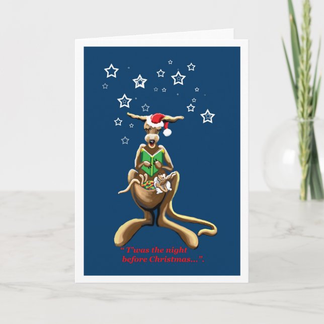 C'était la nuit avant la carte de Noël australienn (Devant)