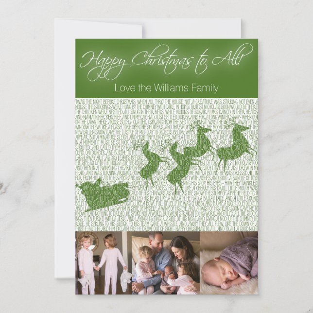 "C'était la nuit avant Noël" Carte photo (Devant)