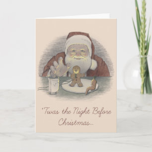 C'Était La Nuit Avant Noël Carte Vierge