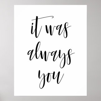 C'Était Toujours Vous Poster