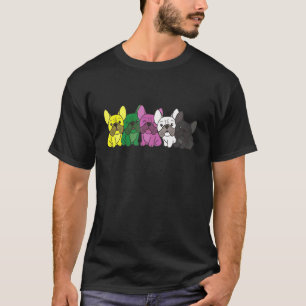 Ceterosexual Pride Lgbtq Dogs Ceterosexual French  T-Shirt