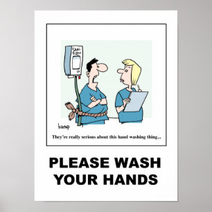 Cette affiche de lavage de mains