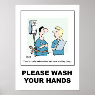 Cette affiche de lavage de mains